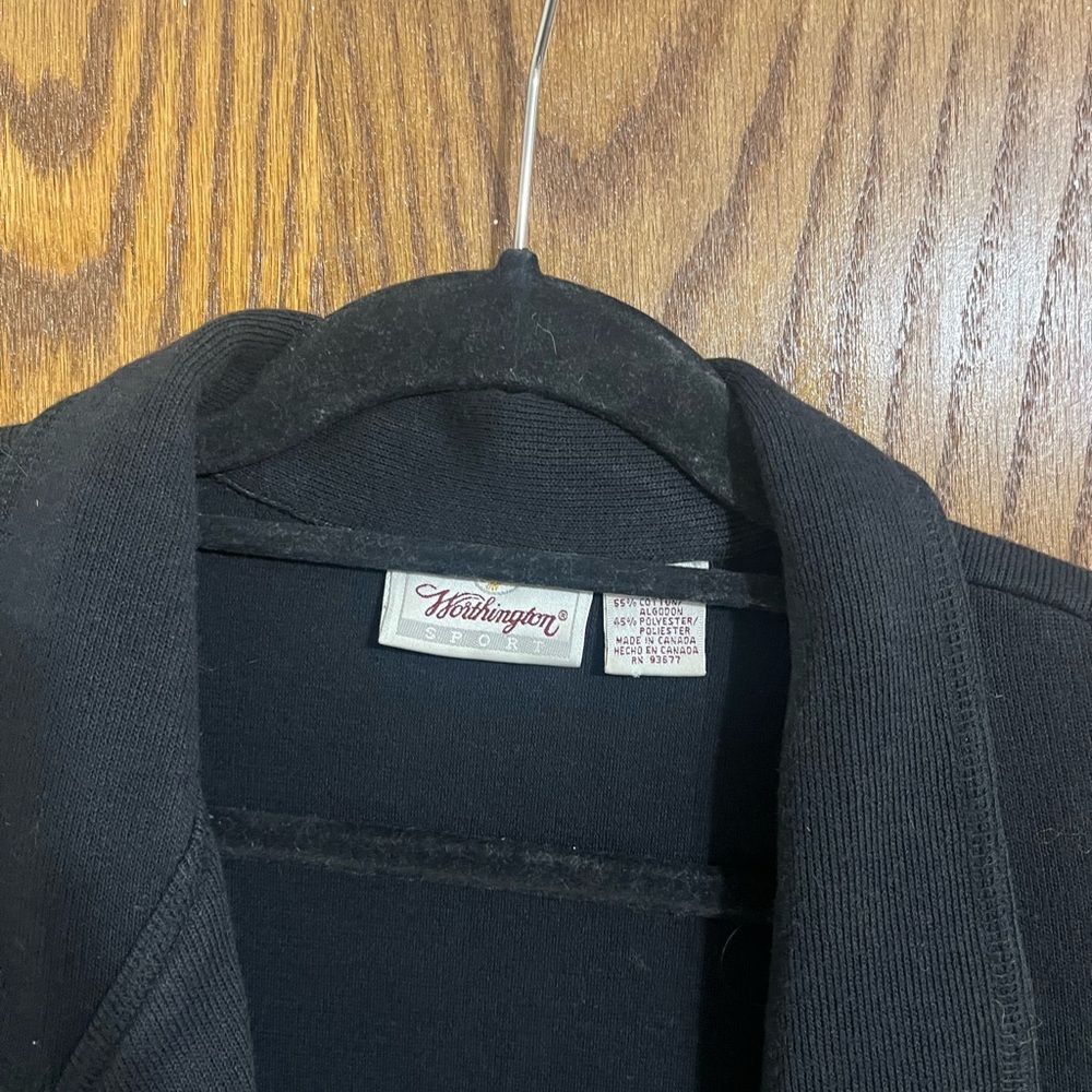 Worthington Black Women's dress or duster with western buttons
